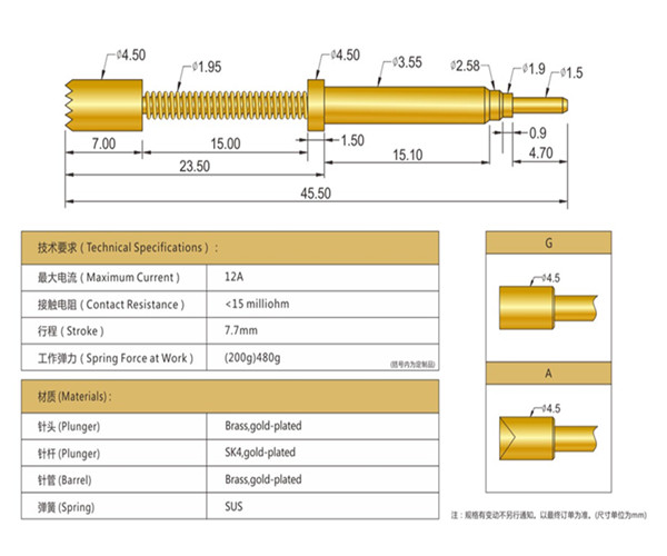 大電流測(cè)試探針廠(chǎng)家 JTS-355-A  華榮華大電流測(cè)試探針廠(chǎng)家